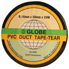 GLOBE PVC GAFFER BANT 50MMx25MT SİYAH