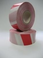 TEHLİKE VE İKAZ BANDI 80MMx500MT KIRMIZI & BEYAZ