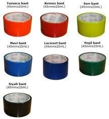 45MMx25MT RENKLİ KOLİ BANDI Turuncu