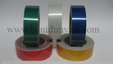 100MMx23MT TEK RENK REFLEKTİF BANT Mavi