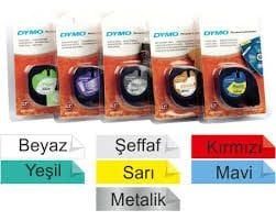 DYMO PLASTİK ETİKET 12MMx4MT Yeşil