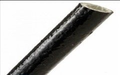 8mm 1mt Cam Elyaf Siyah Kablo Makaronu
